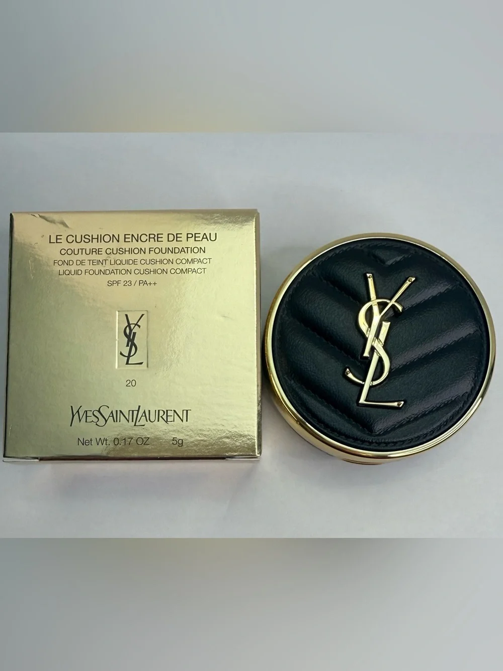 YSL cushion foundation: Le cushion encre de peau shade 20
